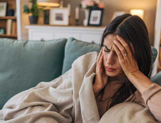 Forehead pressure or mild facial pain